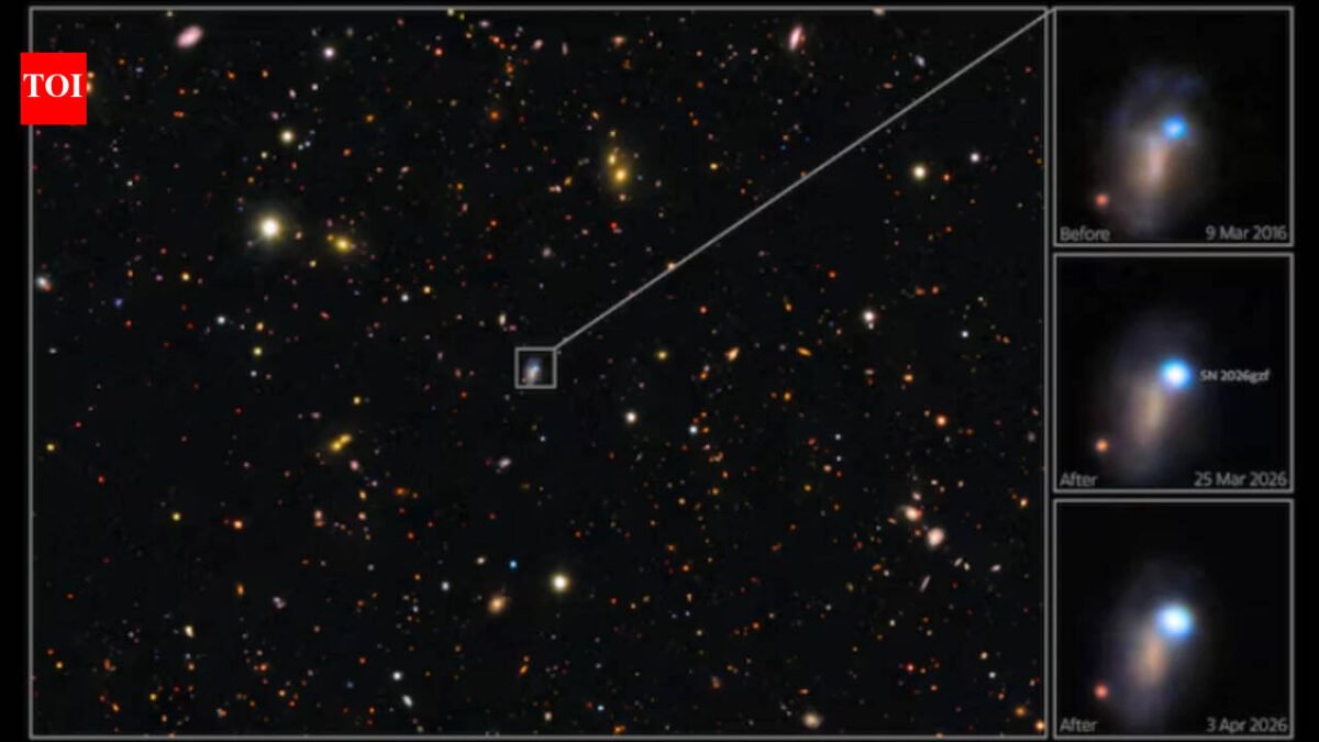 Astronomers caught the first sign of a star 30 times more massive than the Sun exploding, then tracked its supernova for nearly three months