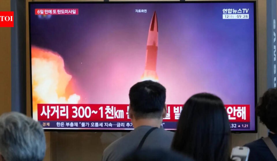 North Korea fires second ballistic missile in a week ahead of US-South Korea war drills