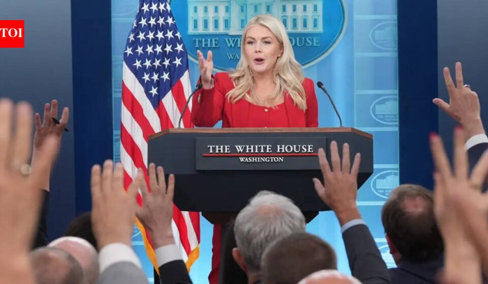 Leavitt to leave White House podium to become MAGA warrior mom