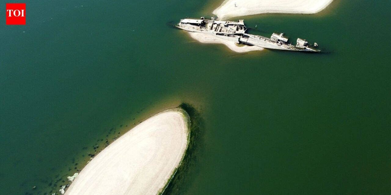 Danube River reveals Nazi warships hidden underwater for 80 years: Record-low water levels are exposing the World War II wrecks near Serbia
