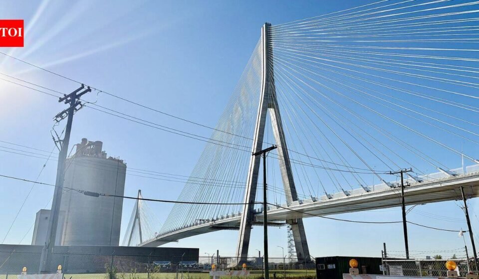 North America’s longest cable-stayed bridge is now open with a massive 853-metre crossing linking US and Canada