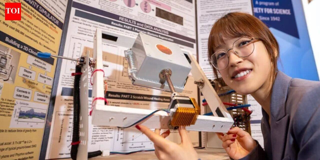 San Diego's Leanne Fan, 18, built a device to simulate microgravity and tested red light on injured flatworms; tissue regeneration sped up by 95.2%, helping her win $80,000