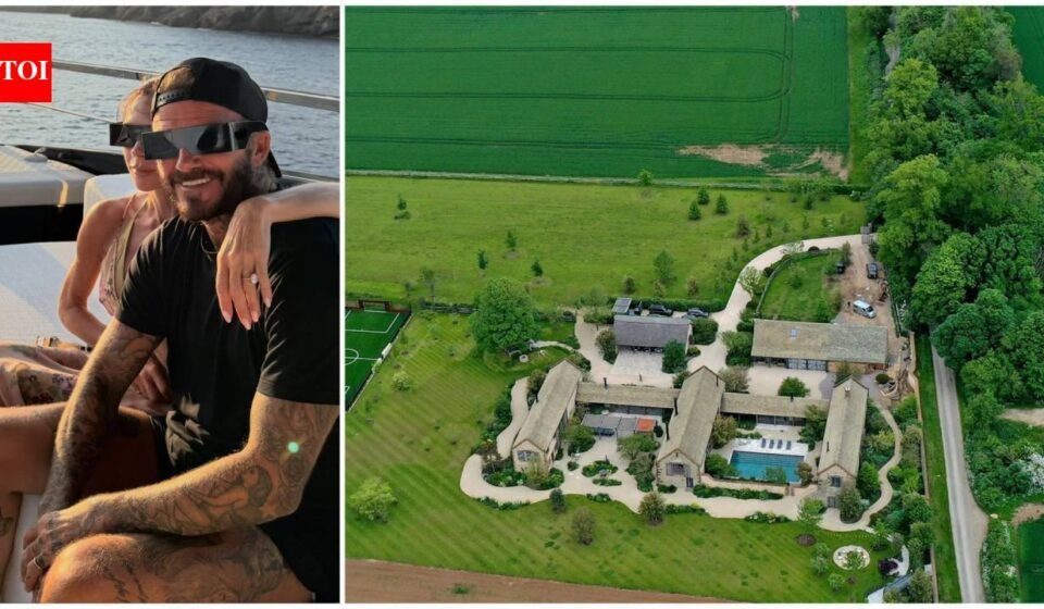 David and Victoria Beckham win planning battle for 'Blackpool-style' lake illuminations, hot tub and firepit at £6.15 million Cotswolds home despite Australia-based critic