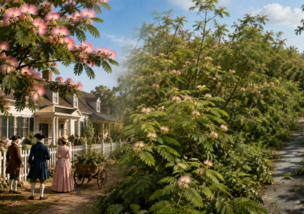 In 1745, the US welcomed mimosa trees for their pink flowers; they later escaped gardens and spread as an invasive species