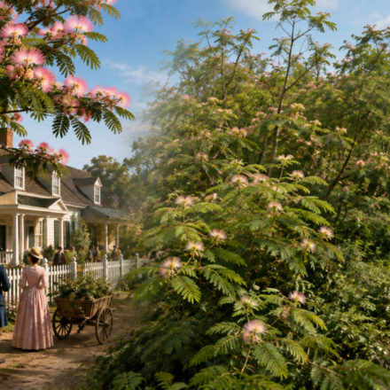 In 1745, the US welcomed mimosa trees for their pink flowers; they later escaped gardens and spread as an invasive species