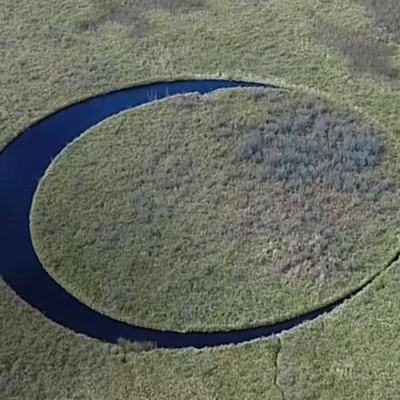 Argentina’s mysterious floating island named ‘EL Ojo’ that appears to rotate on its own in perfect circular motion