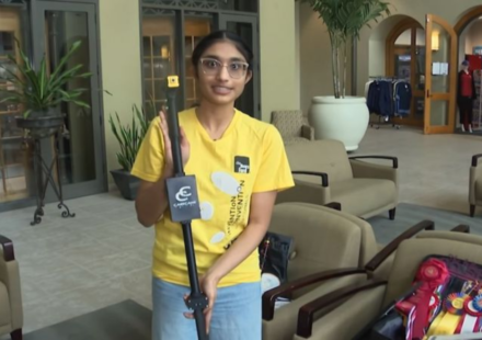 Meet Ishanvi Sabniveesu, the Florida 10th-grader whose AI-powered cane can describe a blind user’s surroundings, work offline and make emergency calls
