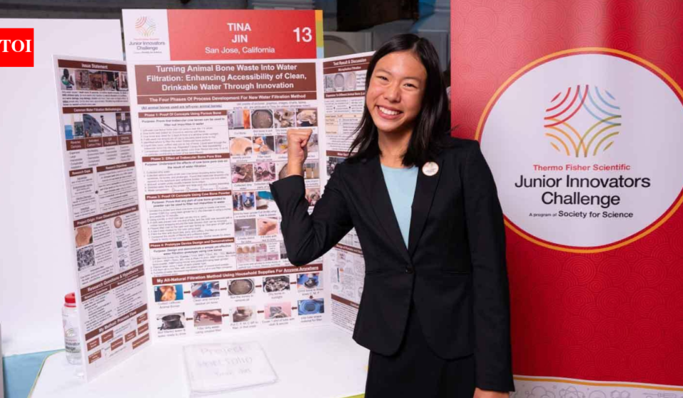 Meet Tina Jin, the 15-year-old Massachusetts student who turned animal bones into a new material for cleaning polluted water