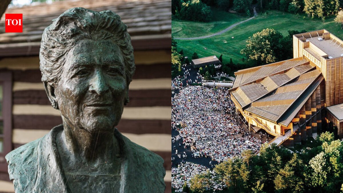 In 1966, a 71-year-old woman donated nearly 100 acres of her Virginia farm and money for an amphitheatre; the land became America's only national park dedicated to the performing arts