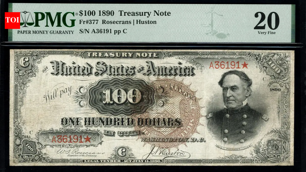 In 1890, the US printed 120,000 unusual $100 'Watermelon' notes; only about 35 are known to survive, and one is returning to auction