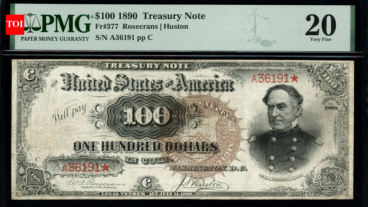 In 1890, the US printed 120,000 unusual $100 'Watermelon' notes; only about 35 are known to survive, and one is returning to auction