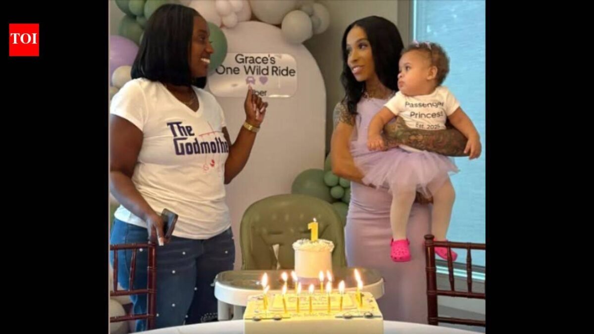 A Michigan woman gave birth in the back of an Uber; one year later, the driver returned for the baby's 'One Wild Ride' birthday as her godmother