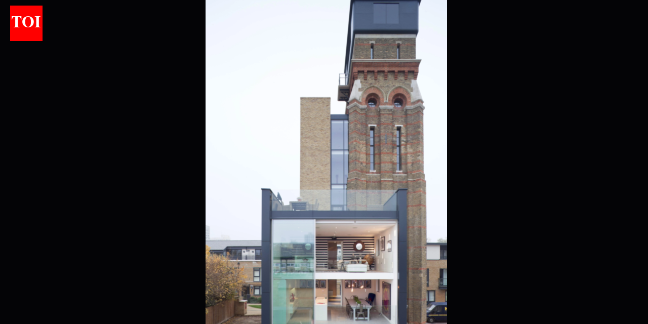 A British couple bought a derelict 85-foot, seven-storey Victorian water tower at auction; after years of painstaking work, the former asylum water supply became their family home