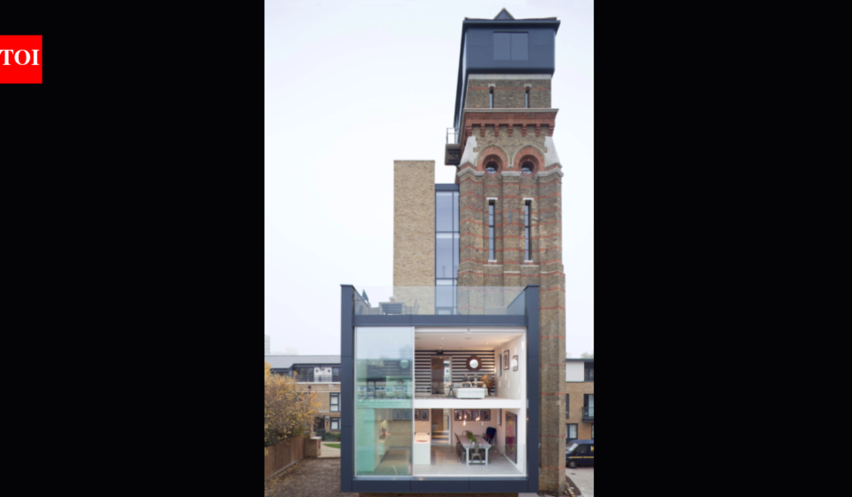 A British couple bought a derelict 85-foot, seven-storey Victorian water tower at auction; after years of painstaking work, the former asylum water supply became their family home