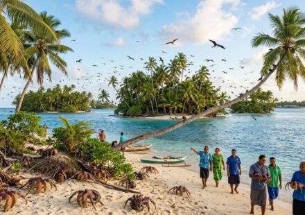 After years of invasive rats threatening island wildlife, Tuvalu removed them from six islets; residents are now seeing birds and coconut crabs return