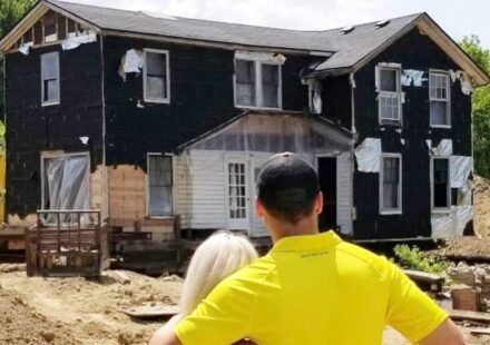 In 2018, a young Michigan couple bought an abandoned 160-year-old farmhouse for $26,000; with no renovation experience, they spent about $320,000 rebuilding it