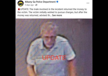 Albany Police Department issues BOLO for a man who picked $30 from the floor while shopping at Walmart; faces backlash, says no charges will be filed