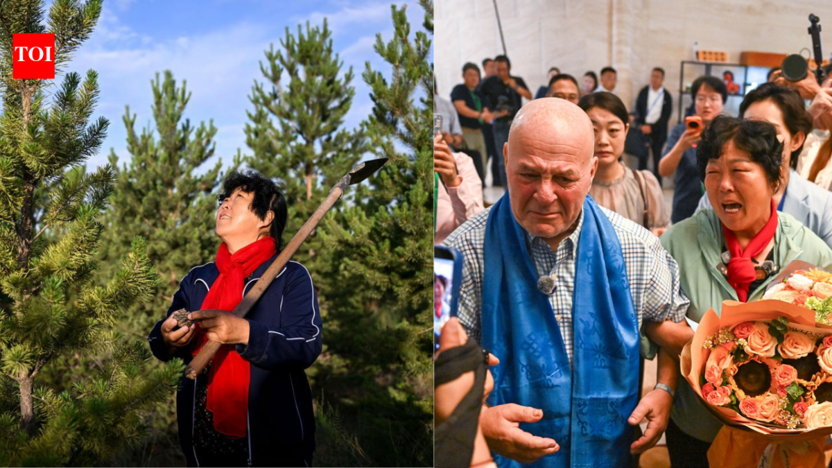 In 1999, an American teacher donated $5,000 to a Chinese woman fighting desertification; with his support, she planted a 50,000-tree forest, and 27 years later, they reunited in tears