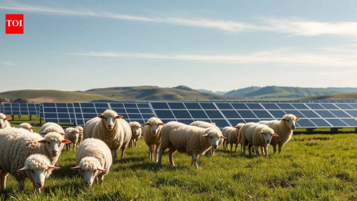 Texas turned 68,000 acres of solar farms into grazing ground for sheep; revealing how solar land could become a new resource for American farmers