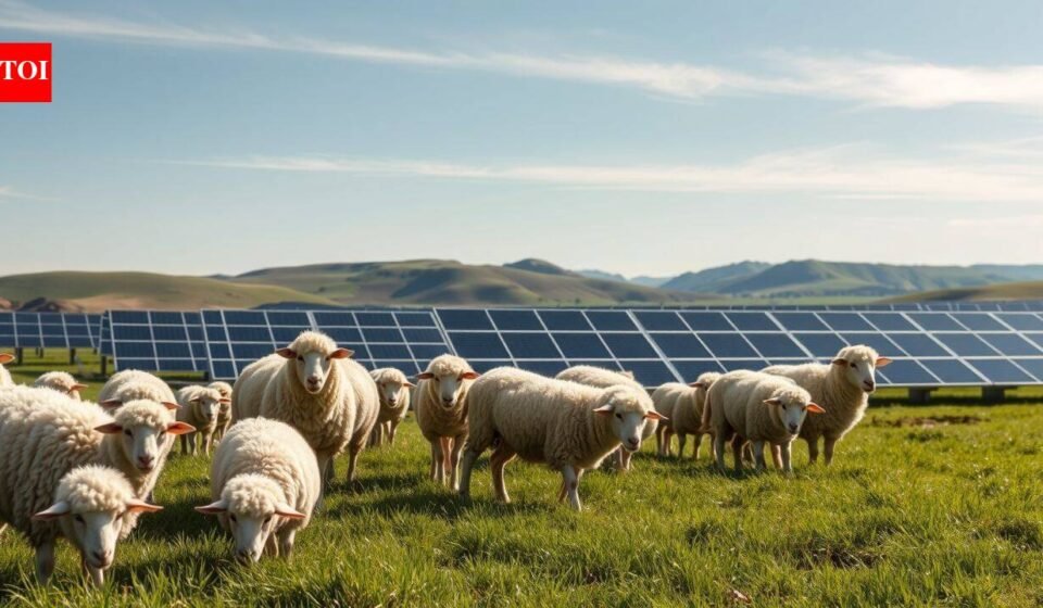 Texas turned 68,000 acres of solar farms into grazing ground for sheep; revealing how solar land could become a new resource for American farmers