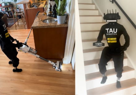 A San Francisco woman hires a humanoid robot for $30 an hour to clean her apartment while controlling it remotely from her sofa
