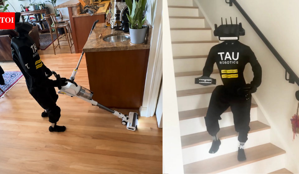A San Francisco woman hires a humanoid robot for $30 an hour to clean her apartment while controlling it remotely from her sofa