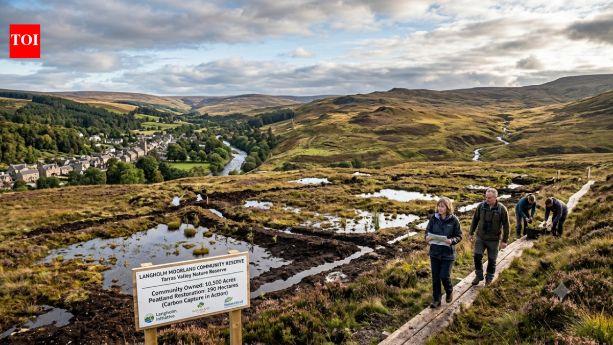 A small Scottish town raised £6 million to buy 10,500 acres from a major landowner; its new nature reserve is now restoring 190 hectares of degraded peatland
