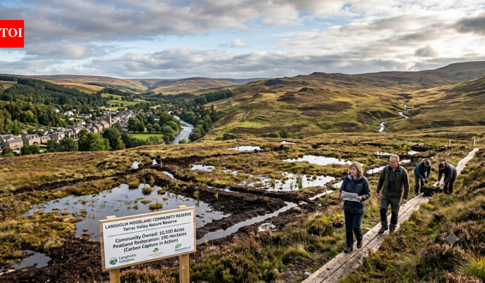A small Scottish town raised £6 million to buy 10,500 acres from a major landowner; its new nature reserve is now restoring 190 hectares of degraded peatland