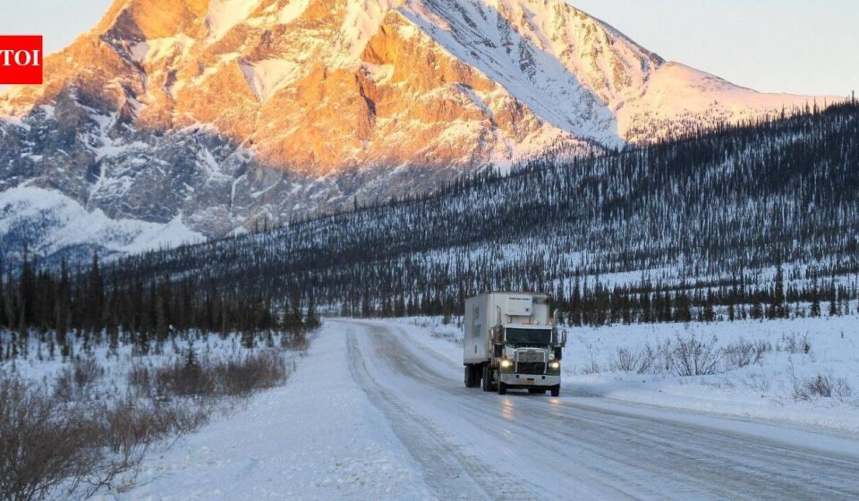 This 240-mile stretch on Dalton highway in Alaska with no petrol stations, restaurants or hotels is one of America’s remotest roadways that tests every driver to the limits