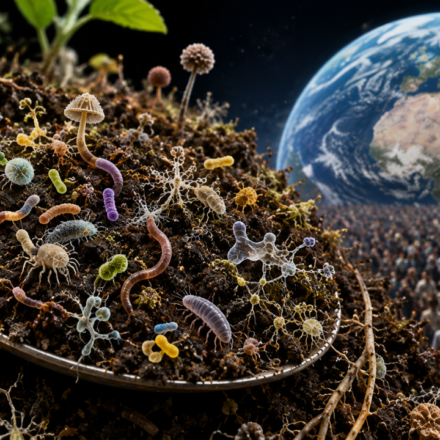 A teaspoon of healthy soil contains more living organisms than there are humans on Earth, yet scientists say most species remain unknown