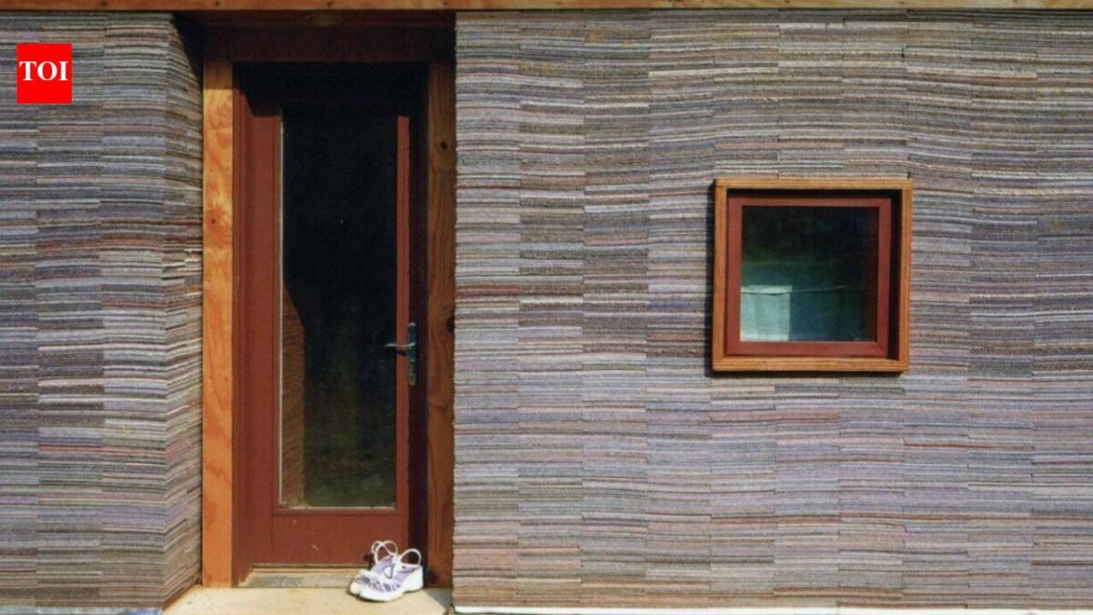 In 2002, Alabama architecture students stacked 72,000 worn carpet tiles into the walls of a family home; Rural Studio has now built more than 200 projects