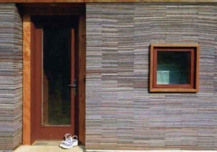 In 2002, Alabama architecture students stacked 72,000 worn carpet tiles into the walls of a family home; Rural Studio has now built more than 200 projects