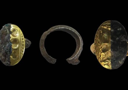 Ancient Greek elites wore jewellery made from metal that fell from space; scientists identified meteorite iron in 3,000-year-old rings