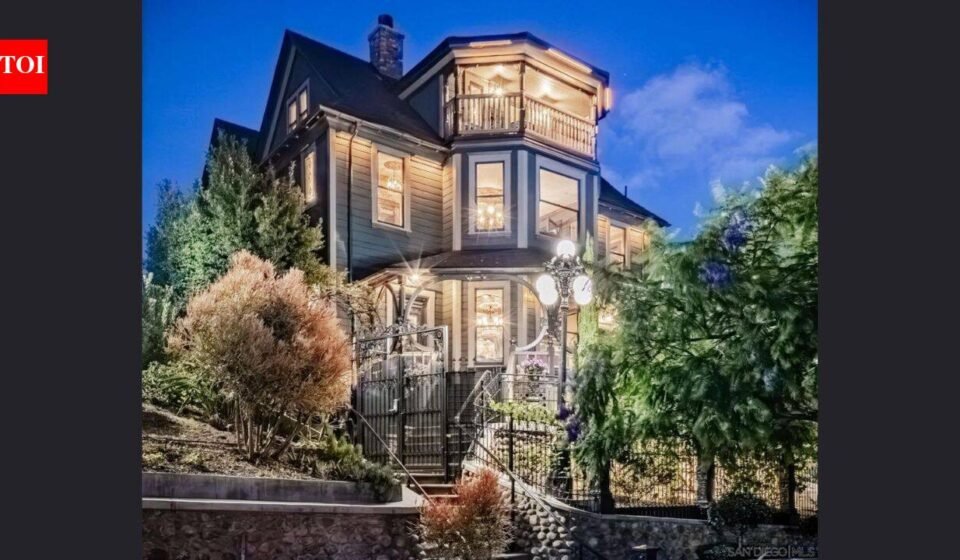 In 1997, a woman bought a condemned 1888 San Diego mansion for $188,500; after an 8-year restoration, it has 30-plus chandeliers, a secret bar, ‘Titanic’ movie-set columns and a $4.5 million asking price