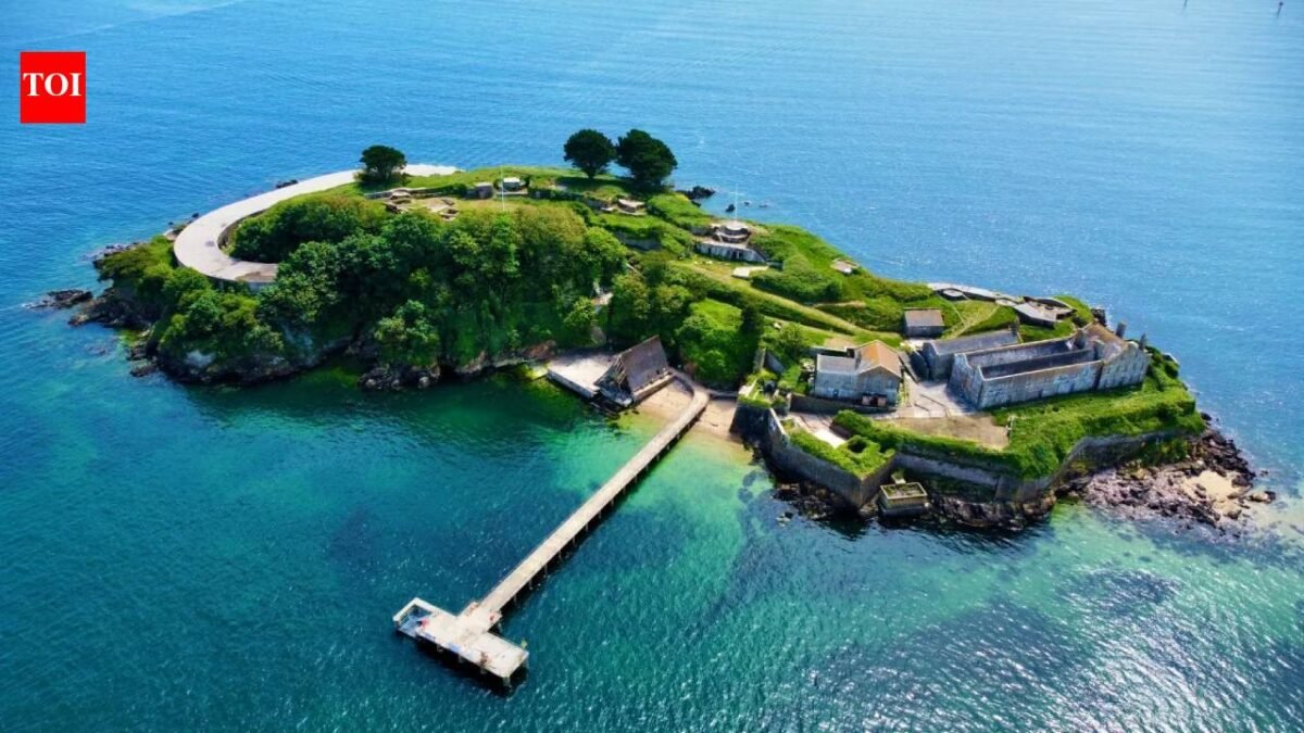 ‘Haunted’ Drake’s Island: Tiny UK island with Grade-II listed house, 6.4-acre site, mysterious underground tunnels and 43-bed hotel plan goes on sale for offers above £2 million