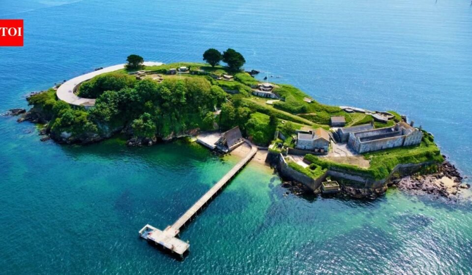 ‘Haunted’ Drake’s Island: Tiny UK island with Grade-II listed house, 6.4-acre site, mysterious underground tunnels and 43-bed hotel plan goes on sale for offers above £2 million