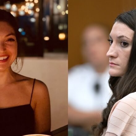 A bizarre theory has blamed Dr Rachel Danis for killing Lindsay and Patrick Clancy's children. (Facebook/Rachel Blair Danis, AP Pool Photo)