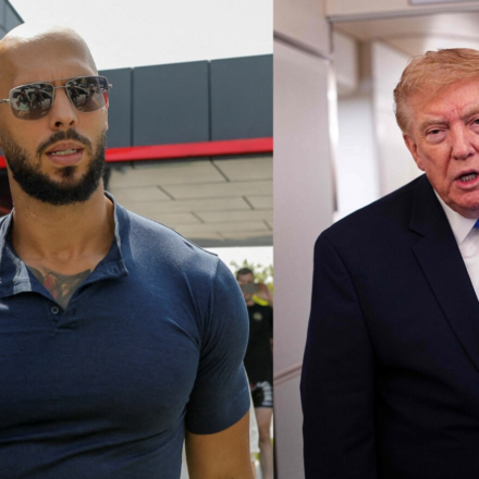 Andrew Tate's lawyer has warned Trump that not helping his jailed client could cost him young voters. (Reuters, AFP)