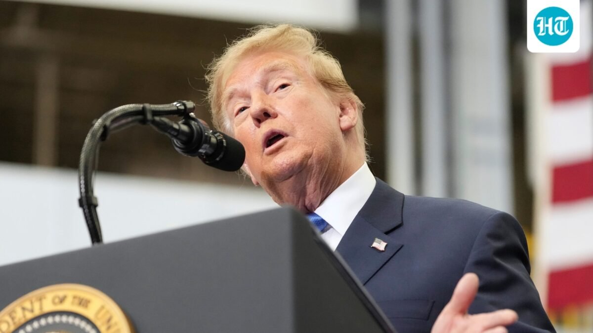 Donald Trump speaks during an event to present the Congressional Space Medal of Honor to Artemis II crew members, Friday, Aug. 28. (AP)
