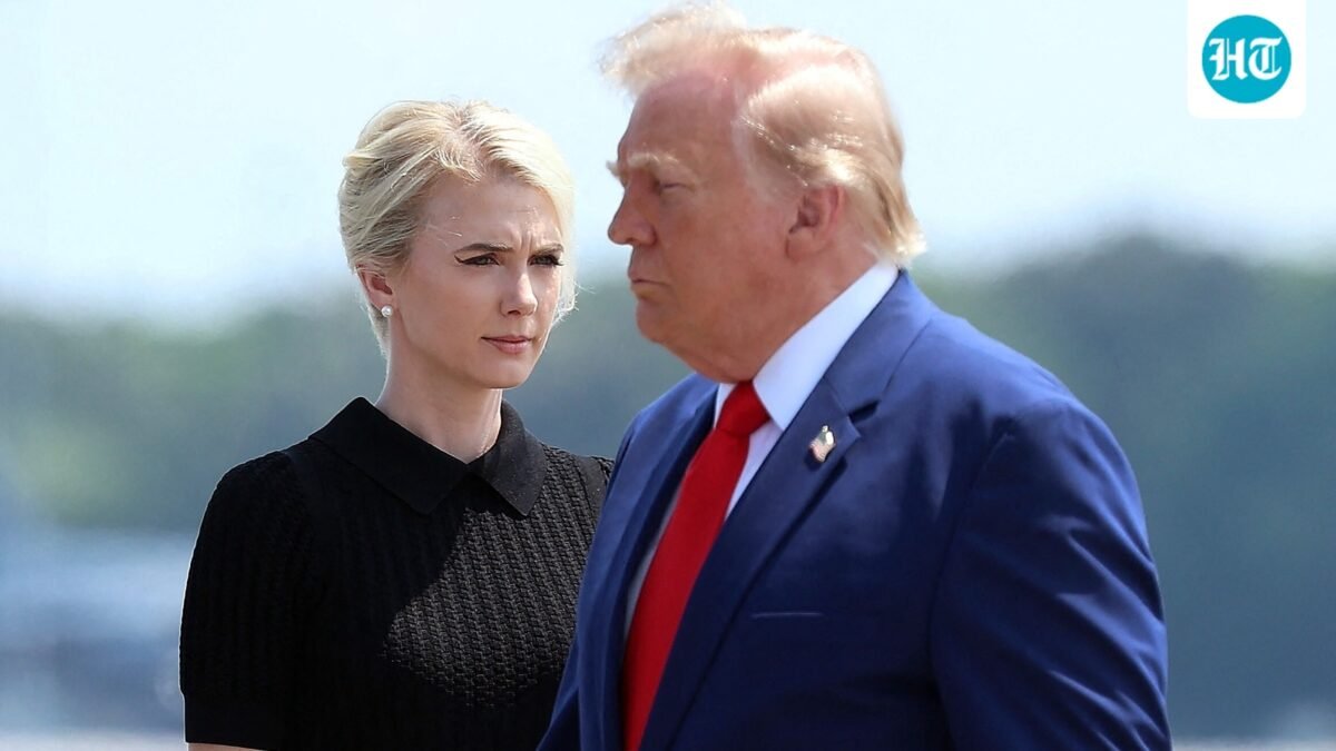 Natalie Harp, executive assistant to U.S. President Donald Trump, has been in the spotlight after Senator Jon Ossoff's remarks sparked a backlash. (Getty Images via AFP)