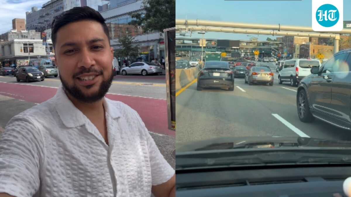 An Indian man highlighted the patience and civic sense of US motorists caught in heavy traffic. (Instagram/harsh05kumar)
