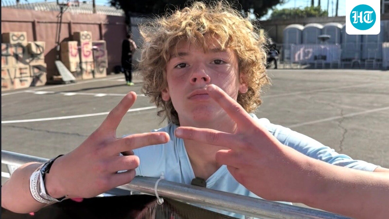 Maverick Trevillian is popularly known as the '67 Kid' since the viral 2025 video during a basketball game where he repeated the phrase along with the iconic hand gestures. (X/@therealugs)