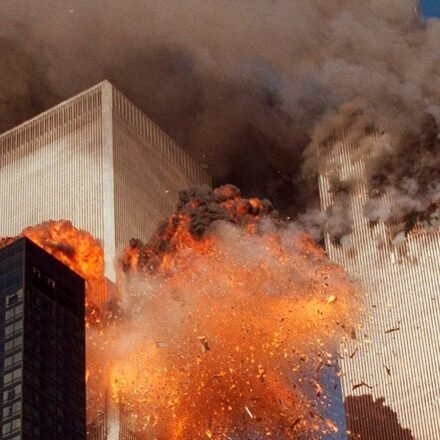 Old 9/11 conspiracy theories about the Twin Towers and Building 7 are going viral again on social media. (AP)