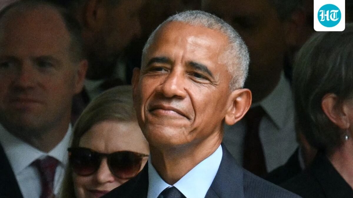 Former US President Barack Obama attend the 25th anniversary commemoration of the September 11. (AFP)