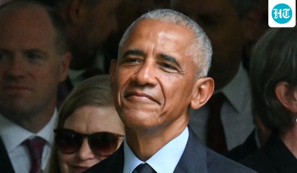 Former US President Barack Obama attend the 25th anniversary commemoration of the September 11. (AFP)