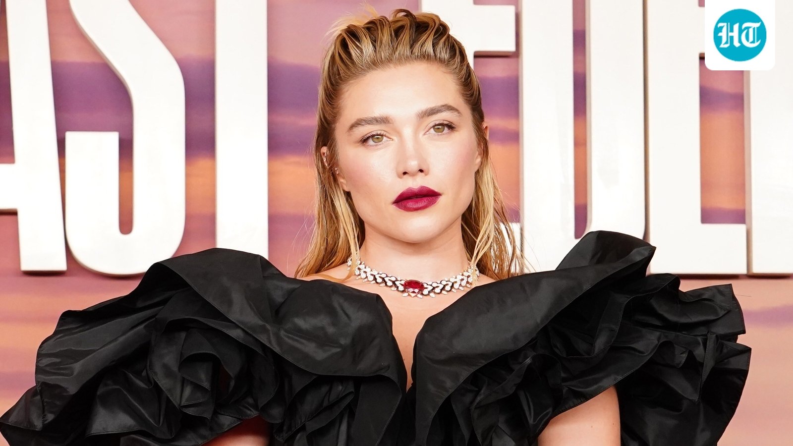 Florence Pugh shared a lengthy statement supporting a former Cornell student who has accused seven fraternity members of sexual assault. (Ian West/PA via AP)