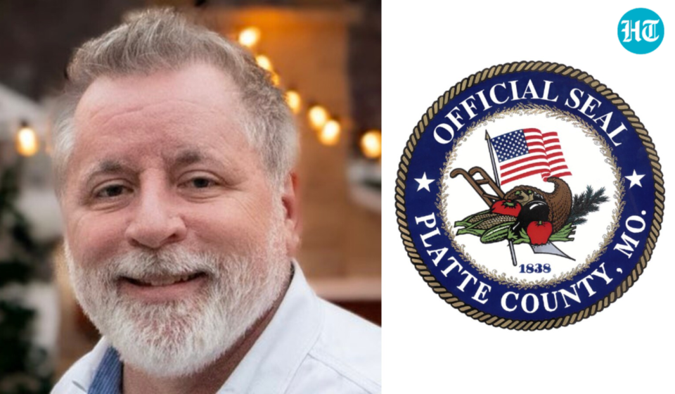 Eric Zahnd (L), the prosecutor of Platte County, Missouri. The seal of Platte County. (R) (Eric Zahnd on X)