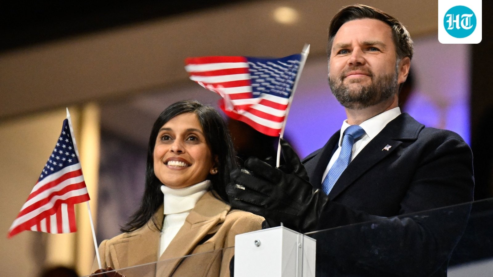 US vice president JD Vance and US second lady Usha Vance responded to remarks made by Michigan Democratic Senate nominee Abdul El-Sayed. (AFP/File Photo)