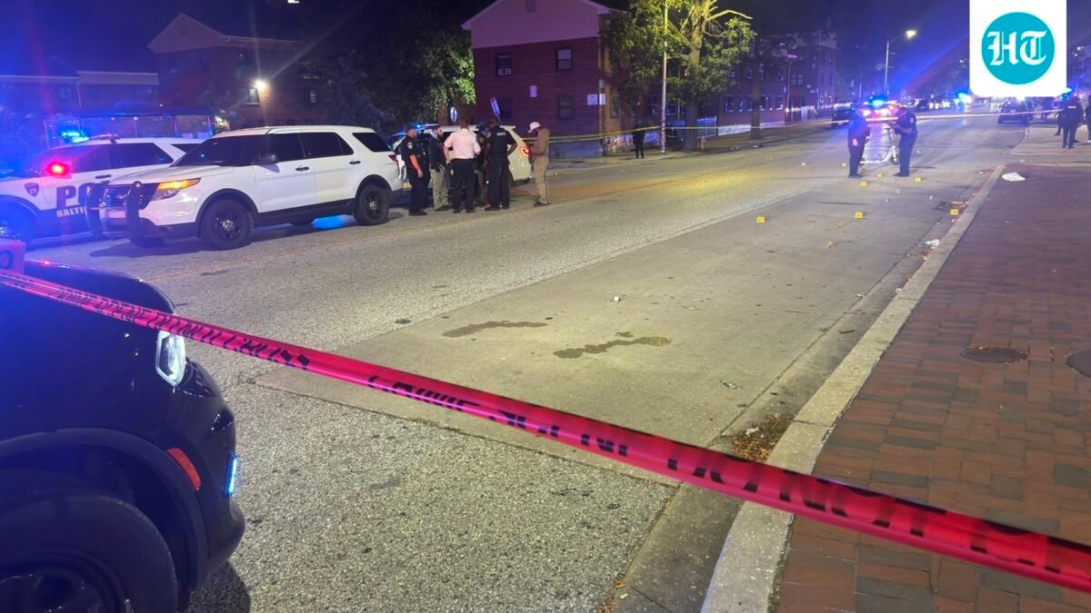 Baltimore Police Department confirmed that multiple people had been shot in the 1400 block of East Fayette Street. (X/@BaltimorePolice)