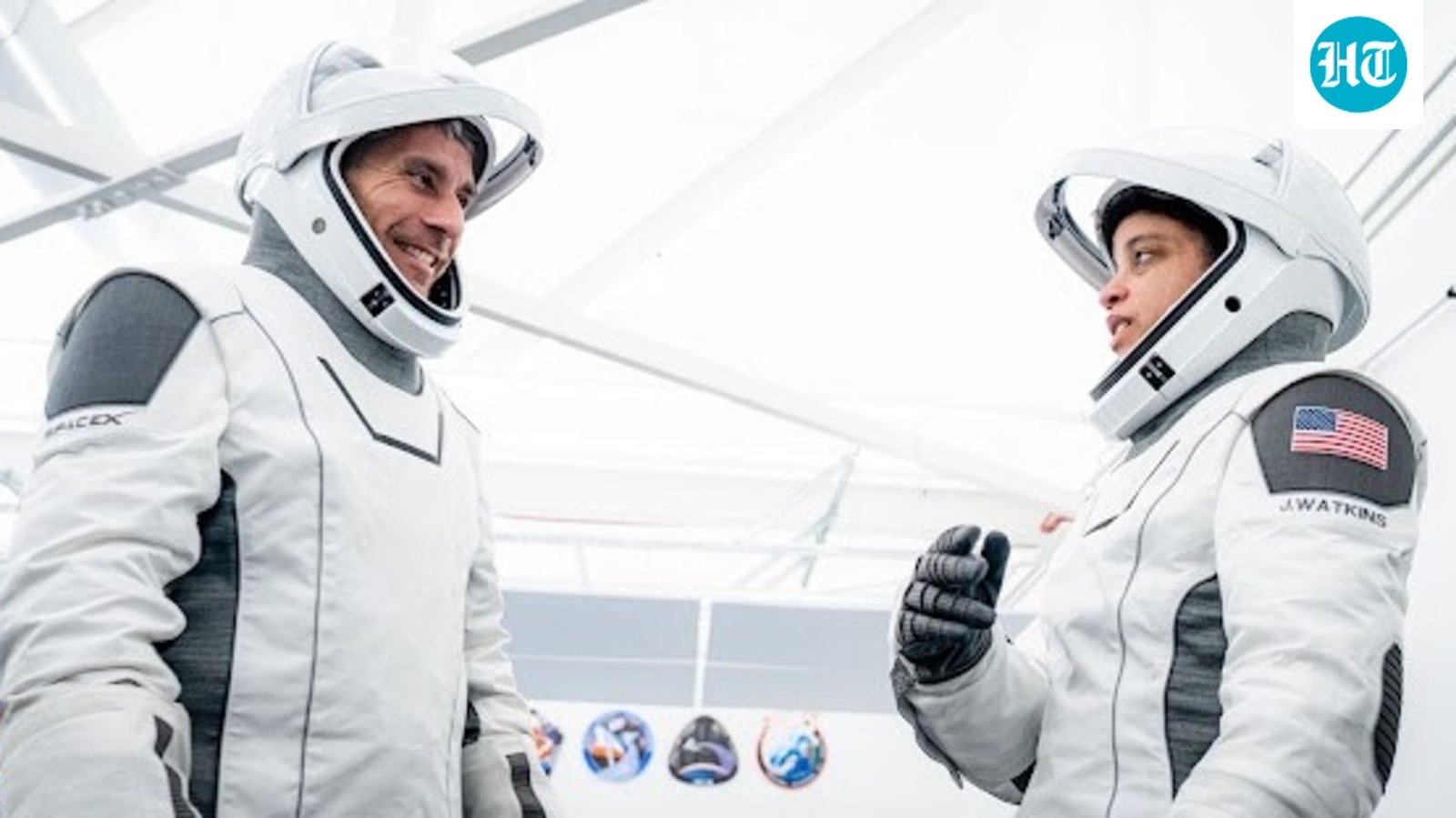 NASA astronauts Jessica Watkins and Luke Delaney prepare for their upcoming Crew-13 mission to the International Space Station